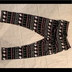 Girls Christmas Leggings